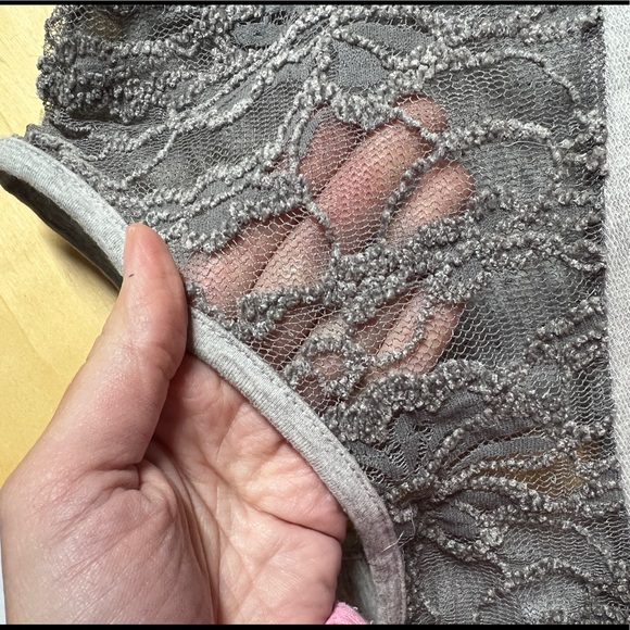 Sundance Mallorie block mixed media grey dress - Picture 15 of 15